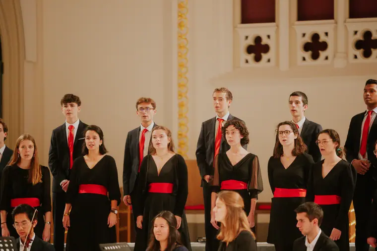 Répétition en uniforme à la chapelle de la Catho, photo 3