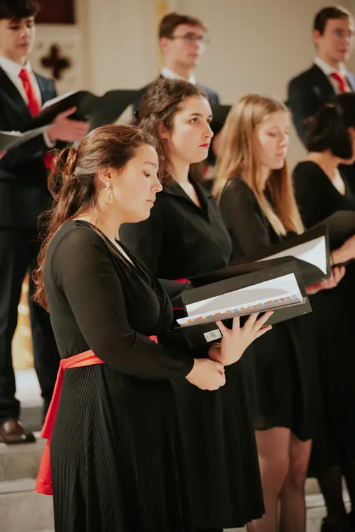 Répétition en uniforme à la chapelle de la Catho, photo 6